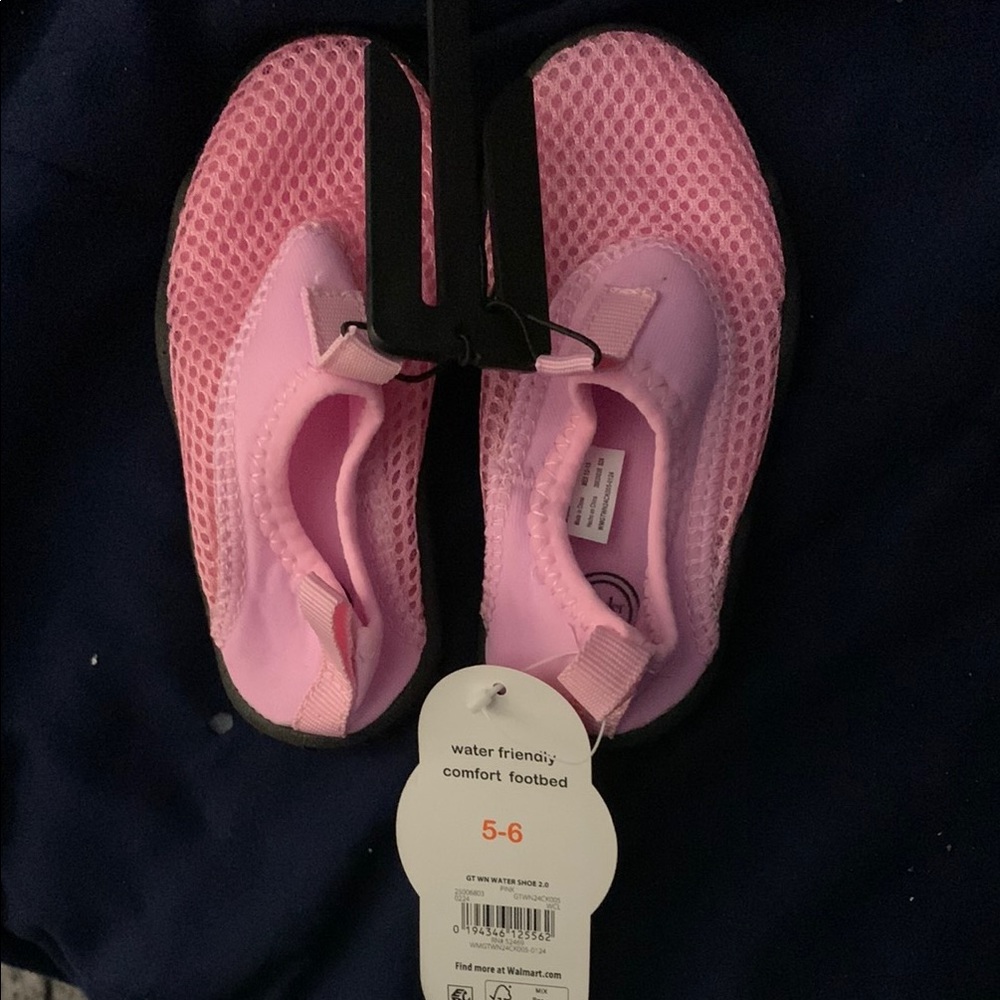 Wonder Nation Pink Mesh Water Shoes for Kids